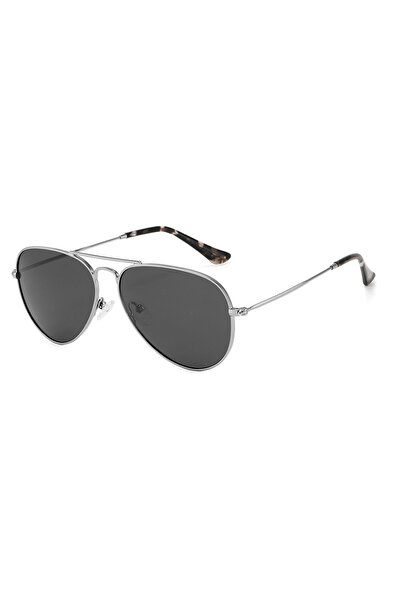 Take Two By Styli Silver Aviator Sunglasses