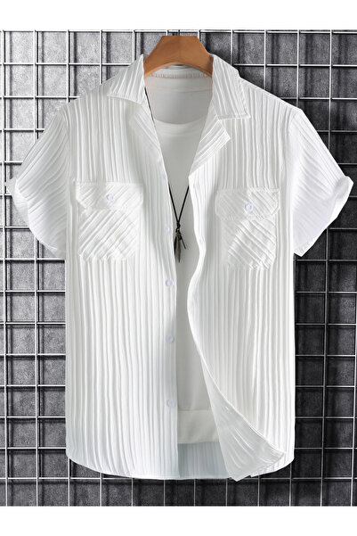 Take Two By Styli Men Textured Casual Shirt