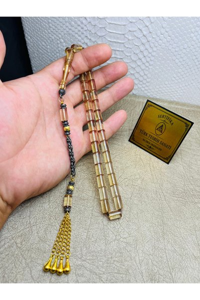 TTS TÜRK TESBİH SANATI VİP KESME ATEŞ KEHRİBAR