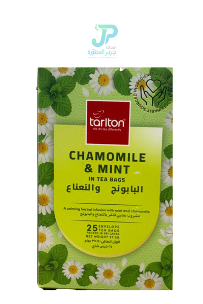 tariton chamomile & mint in tea bags ( 25 bags )