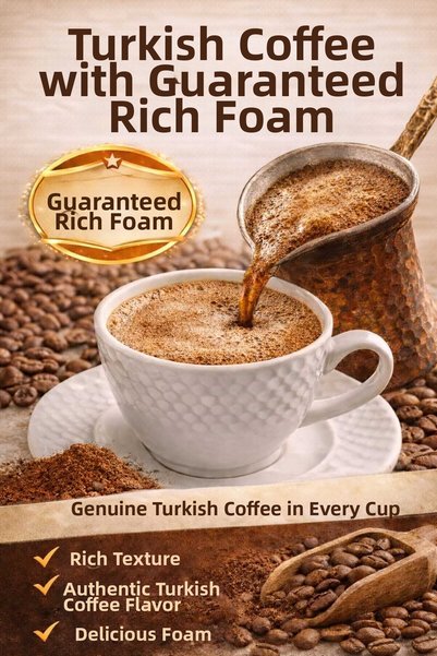 Mb Muybien Kahve grubu Turkish Coffee with Plenty of Foam %100 Arabica Traditional Turkish Coffee with Intense Aroma 250 g
