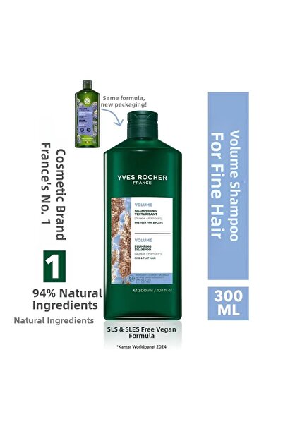 Yves Rocher Volumizing Shampoo - Fine Hair - Sls, Sles Free, Vegan 300 ml