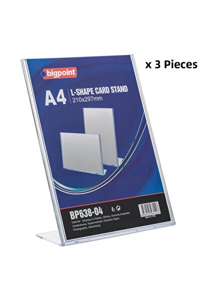 Bigpoint Card Stand Vertical A4 X 3 Units