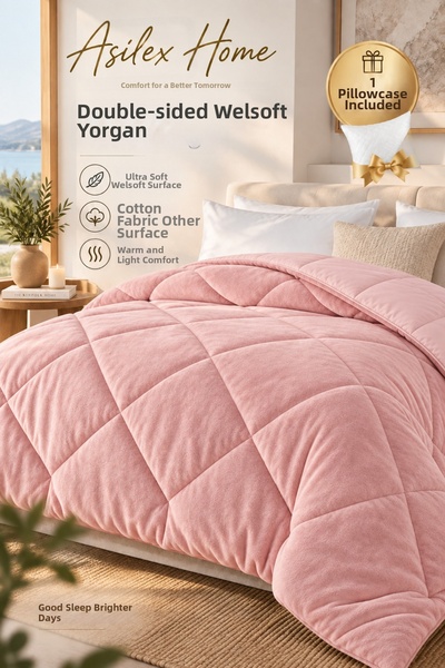 Asilex Home Collection Double Premium Welsoft Quilt with Double-Sided Cotton ...