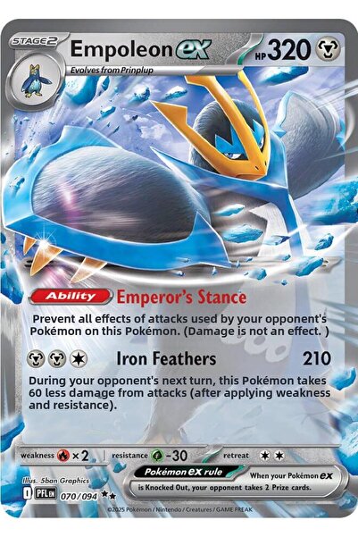 Pokemon Empoleon Ex # 70 Phantasmal Flames Original Card