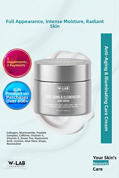 W-Lab Cosmetics Anti-Aging & Illuminating Cream 50 ml Face, Neck and Decollet...