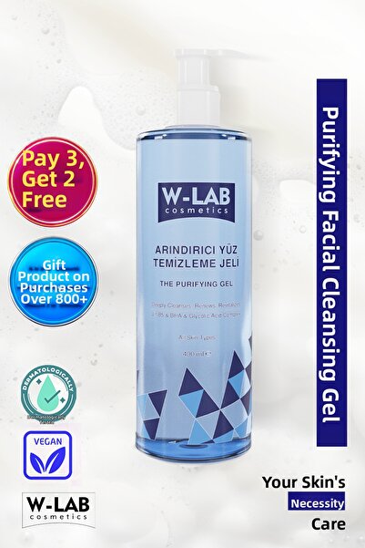 W-Lab Cosmetics Purifying Facial Cleansing Gel 400 ml
