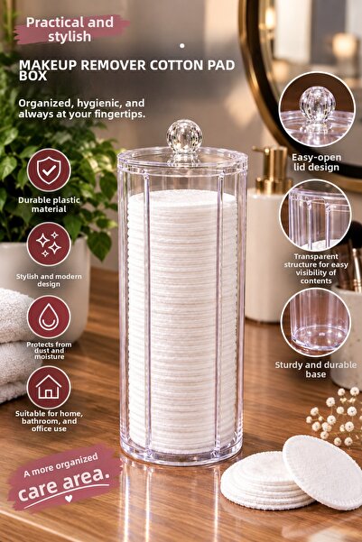 espashome Makeup Removal Cotton Box