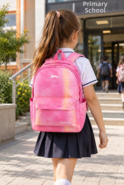 Slazenger Primary School School Bag Armor Pink Backpack 43X30X15 cm