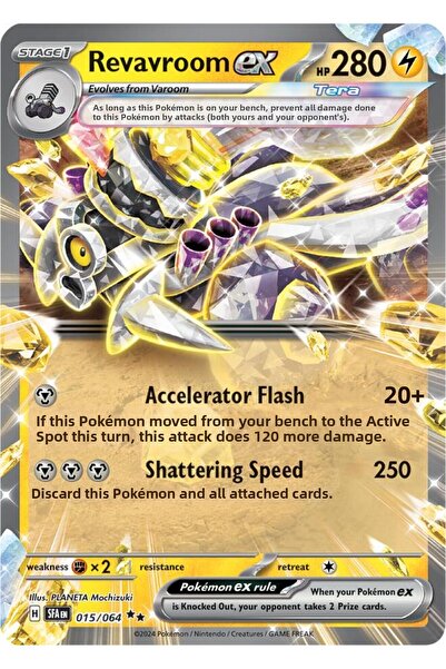 Pokemon Revavroom Ex # 15 Shrouded Fable Original Card