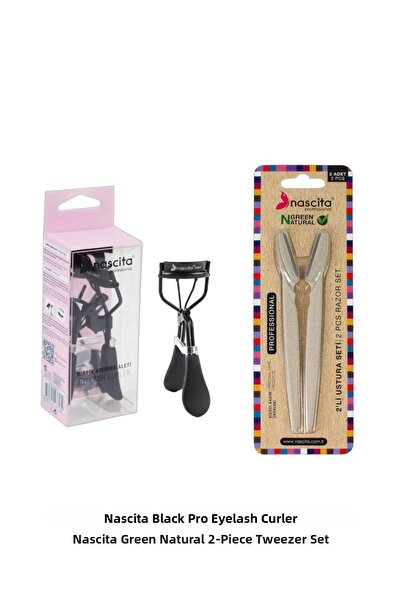 nascita Black Pro Eyelash Curling Tool Green Natural
