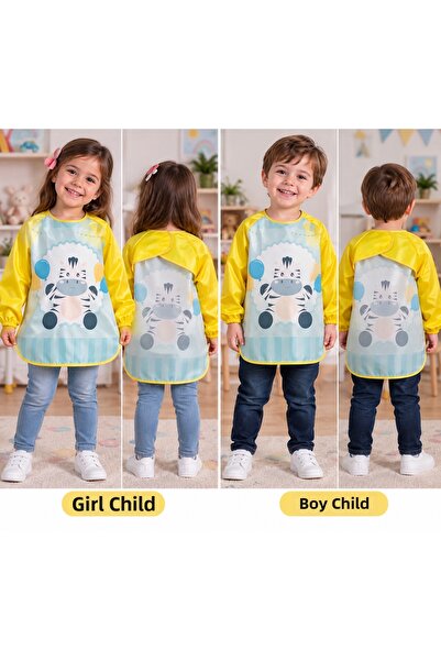 DKY Kindergarten Nursery Boy Digital Painting Apron