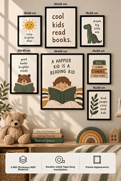 UNT 7-Piece Frame-Looking Modern Painting Set |   Children's Room |   Living ...