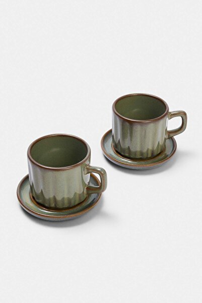 TRENDYOLMİLLA HOME Σετ 2 τεμαχίων Reactive Glazed Coffee & Tea Cup TPHAW27KFC...