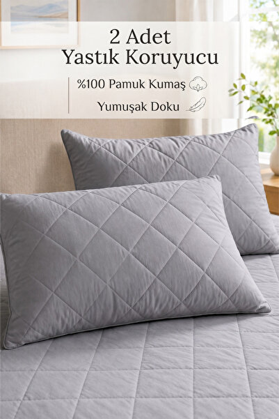 Bella Benita Ter Emici %100 Pamuk Kapitone Yastık Kılıfı 2 Adet