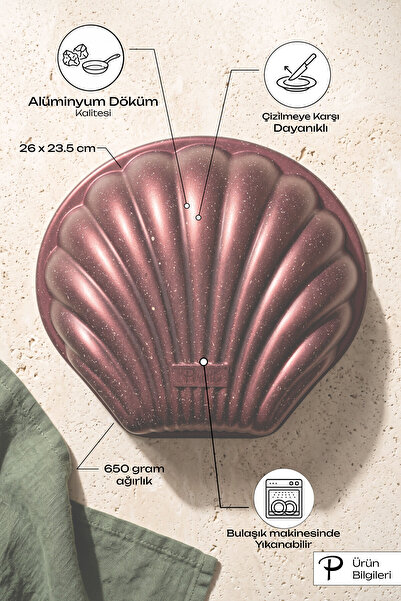 Perotti Oyster Pro Cherry İstridye Özel Tasarım Döküm Kek Kalıbı
