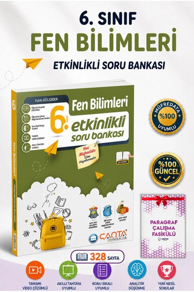 Çanta Yayınları 6. Sınıf Fen Bilimleri Soru Bankası Maarif Model