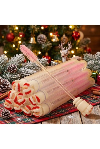 Choice9 Santa Claus A 10pcs Christmas Eyelash Brushes Set - Santa Snowflake D...