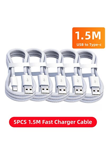 Choice4 1m 5PCS-1.5M 5PCS USB C Cable to USB C 100W Fast Charging Charger Cab...