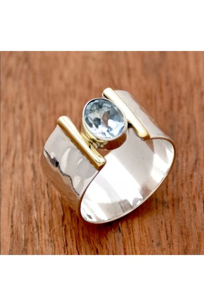 Choice 7 ZB6156-1 Vintage Trend Setting Zirconia Wide Face Geometric Women's ...