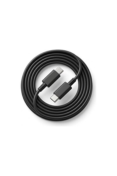 1 Metre Type-C To Type-C Usb-C Şarj Kablosu Siyah