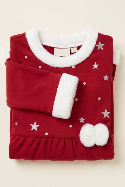CRASSİ Girl's Dress Christmas Printed