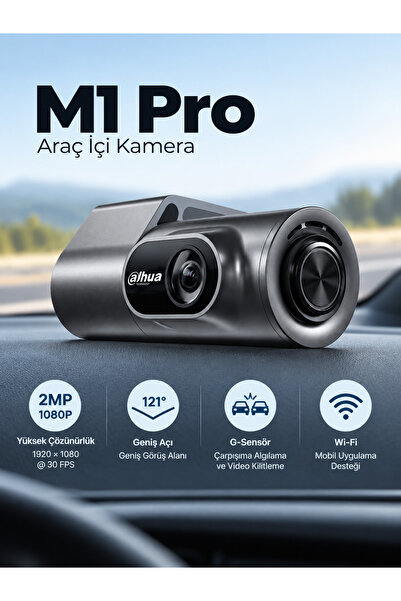 DAHUA M1PRO ARAÇ GÜVENLİK KAMERASI 1080P WİFİ GECE GÖRÜŞ HC1301W-M1 PRO
