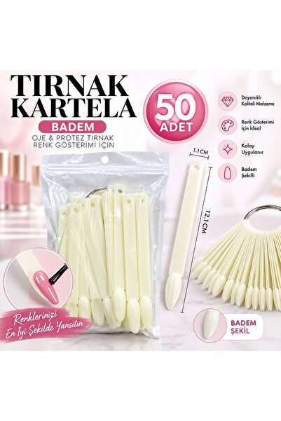 SİNKA 50 'li Tırnak Nail Renk Kartelası Katolog Anahtarlık Modeli
