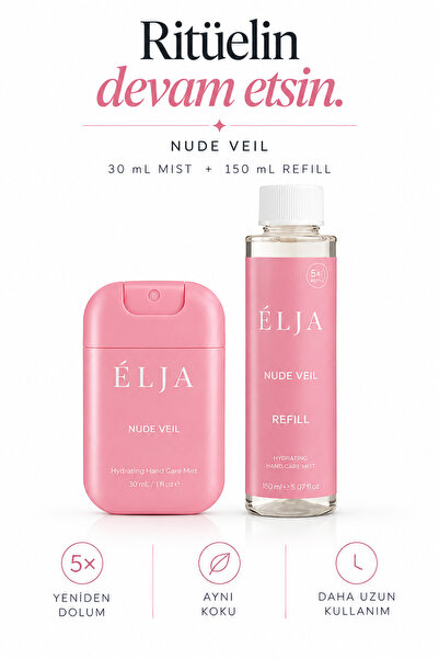 ELJA Nude Veil + Refill Set | Nemlendirici El Bakım Spreyi