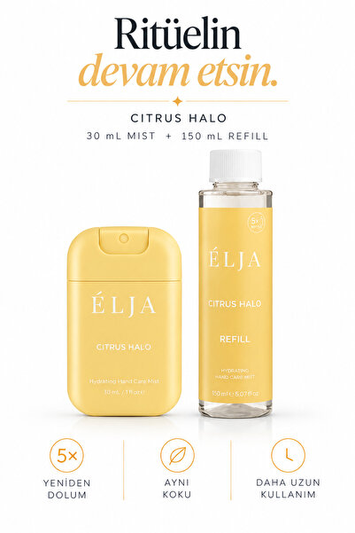 ELJA Citrus Halo + Refill Set | Nemlendirici El Bakım Spreyi