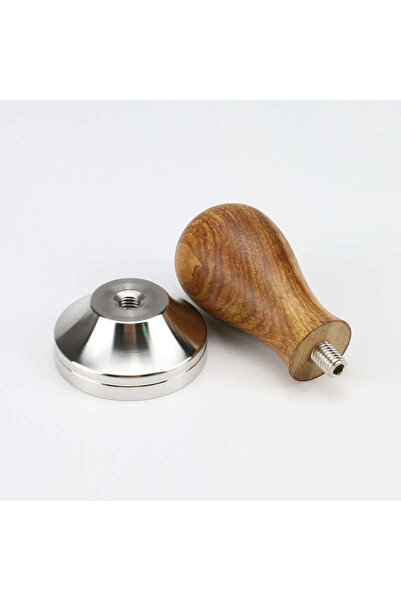 Choice13 57mm D Coffee Tamper 51mm 53mm 57mm 58.5mm Wooden Stainless Steel Ba...