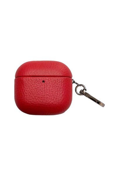 Piili AirPods 4.Nesil Leather Kılıf AirPods Kılıfı – Kırmızı