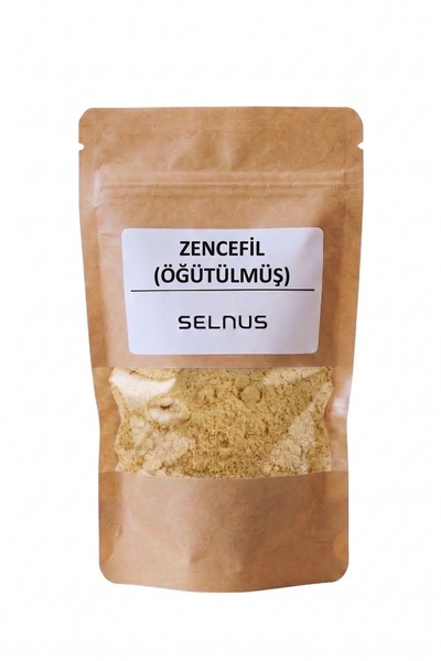 SELNUS Zencefil Öğütülmüş Toz 100 Gr Kuru Zencefil Ginger Zingiber officinale