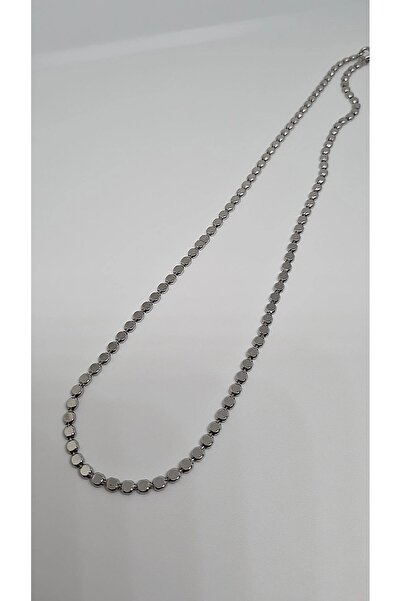 XUPING JEWELRY Çelik Silver Ezme Zincir Kolye 60 cm