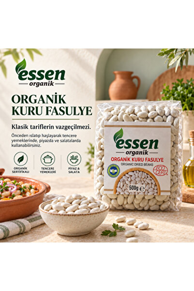 Essen Organik Organik Kuru Fasulye 500gr