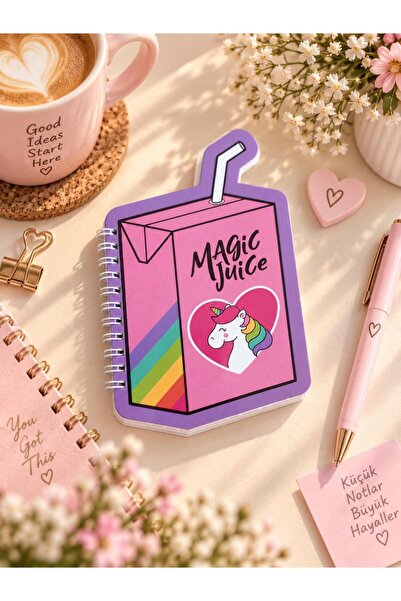 4nio Unıcorn Juıce Mini Şekilli Defter