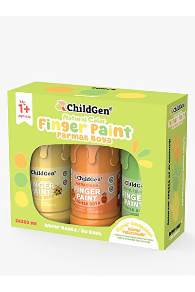 ChildGen Süper Yıkanabilir Pastel Parmak Boya Set 1