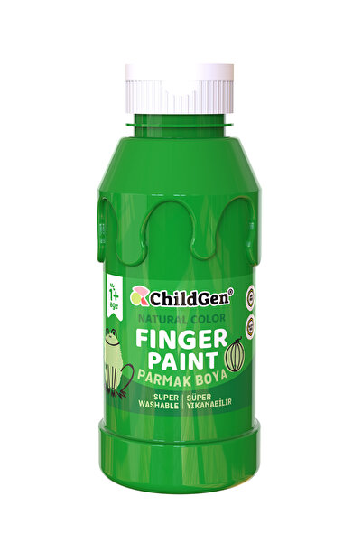 ChildGen Süper Yıkanabilir Parmak Boya 350ml - Yeşil