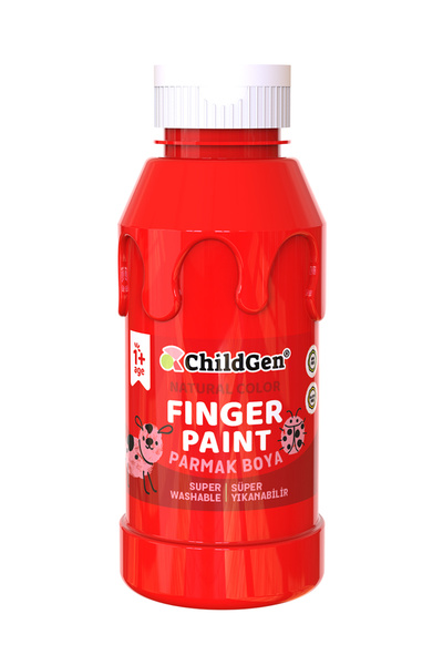 ChildGen Süper Yıkanabilir Parmak Boya 350 Ml Şişe 8