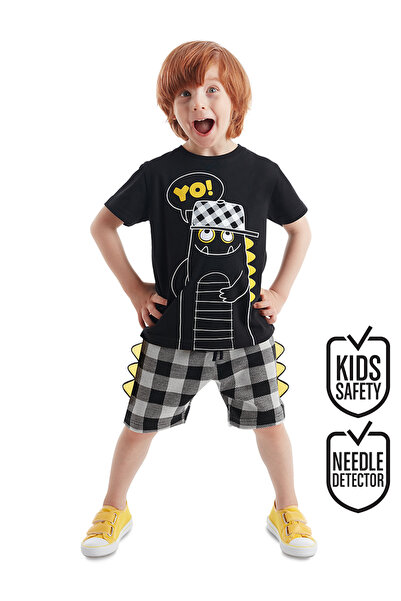 Denokids Σετ σορτς Yo Dino Boy's T-shirt