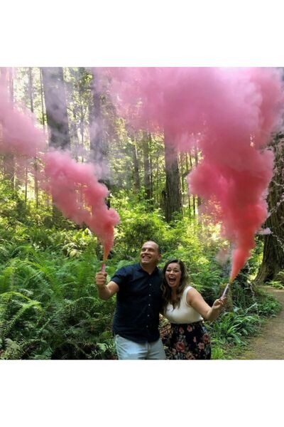 İRHANLAR 2 Adet Bebek Cinsiyeti Belirleme Partisi Pembe Sis Cinsiyet Belirlem...