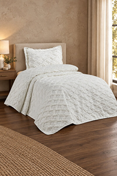 GOLDROOM 2 Pieces of Single Bedspread