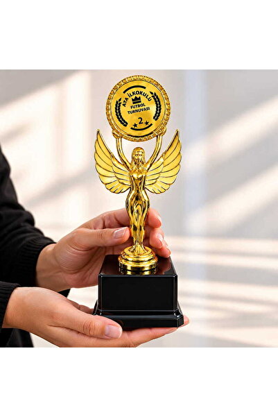 best hediye Kanatlı Melek Ödül Kupası Altın- yazı dahil