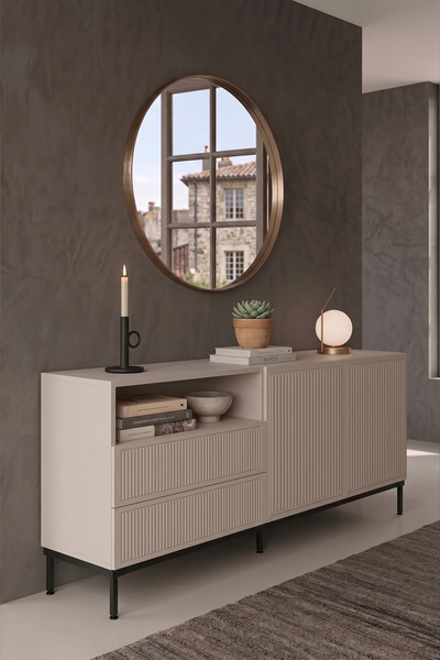 Yurupa Grand Serisi 170 cm 2 Kapaklı 2 Membran Konsol Modern Salon Büfe Kumsa...