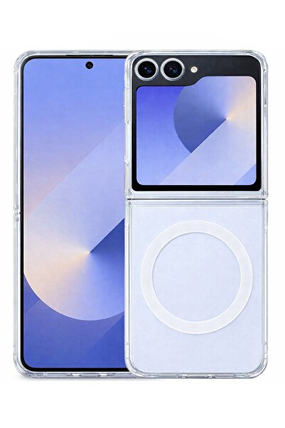 Vissona Samsung Galaxy Z Flip 5 Uyumlu Kamera Korumalı Magsafe Wireless Şarj ...