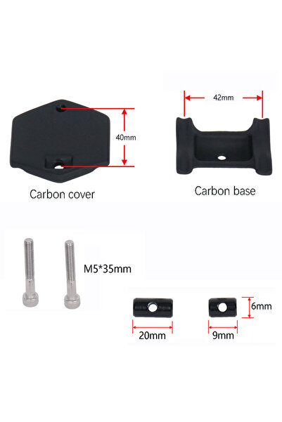 Choice Red ELITAONE Bicycle Seat Post Parts Carbon Fiber Base Cover Screw