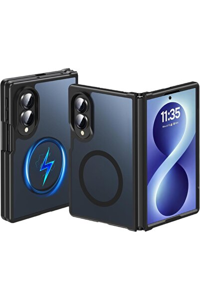m.tk moveteck Samsung Galaxy Z Fold 8 Uyumlu Kılıf Kamera Çıkıntılı Magsafe Ş...