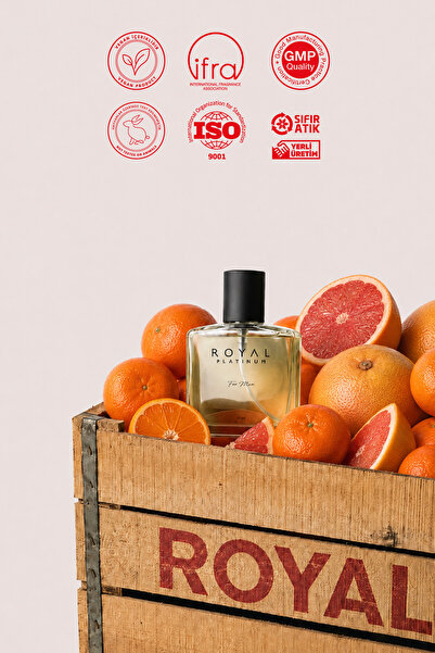 Royal Platinum Erkek Parfüm Edp 50ml Ferah - Aromatik - Taze Narenciye Marine Aroma M561