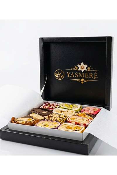 Yasmeré Prestige Signature 500 g Lüks Karışık Sarma Lokum Kutusu | Hediyelik ...