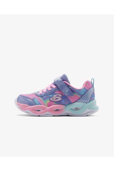 SKECHERS Twisty Glow Sorbet Swirl 303716L PWMT Büyük Kız Çocuk Işıklı Spor Ay...